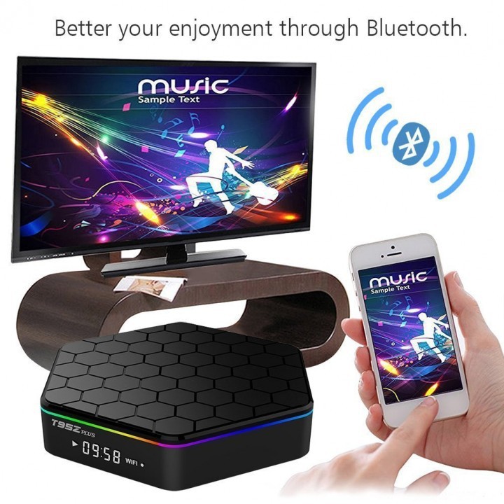 TV Box-T95Z Plus TV Box 4K Amlogic S912 2GB 16GB Android Nougat 7.1 FULL KODI