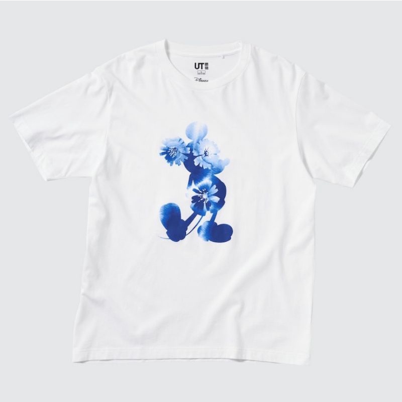 UNIQLO - Mickey Stand Short Sleeve UT, White