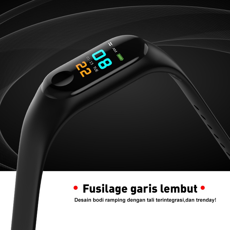 Jam Tangan Smart Watch Digital Fitnes Tracker