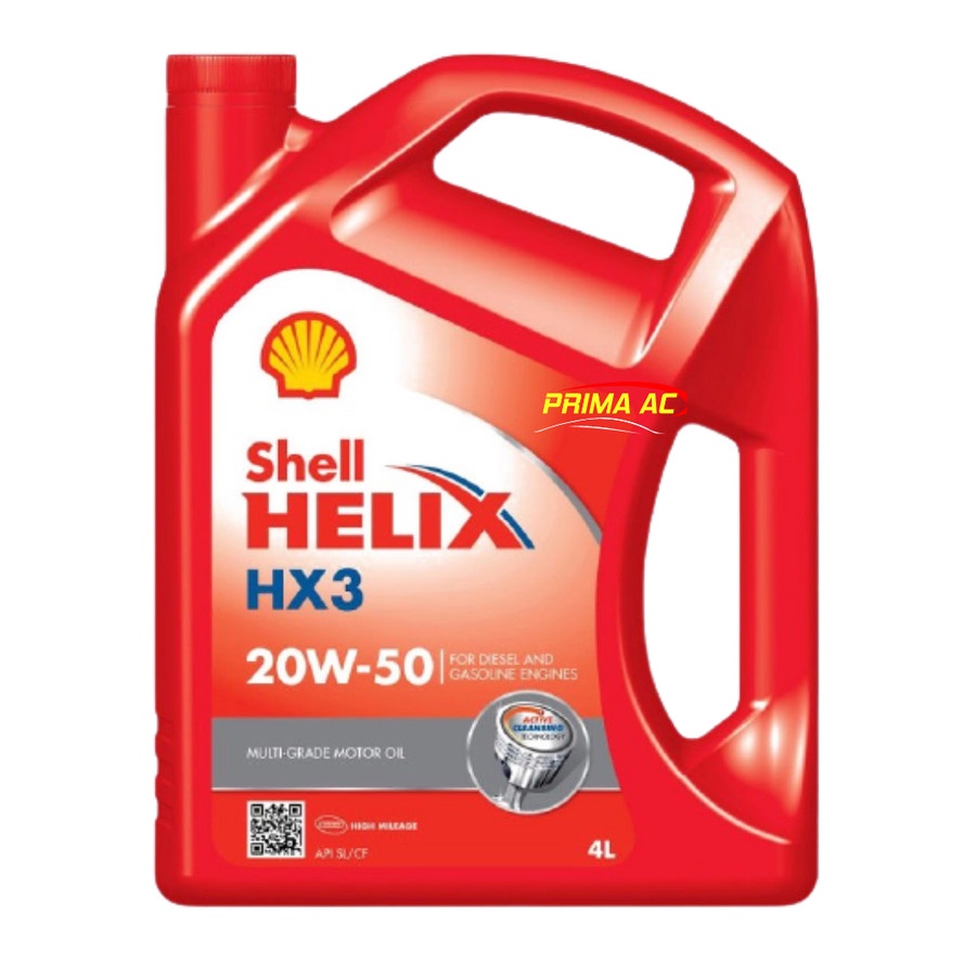 Shell Helix HX3 20W-50 - Oli Mobil Bensin 4 Liter Original