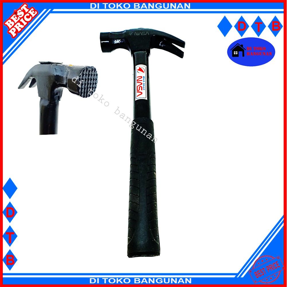 Palu Kambing Nasa 16OZ Palu Gagang Besi Hitam