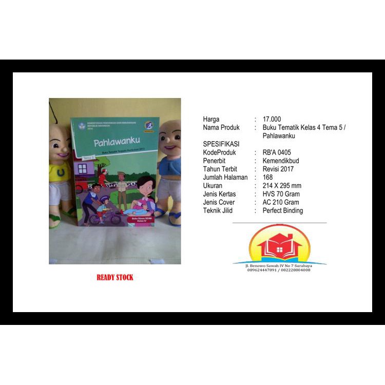 Paket Buku Tematik Kelas 4 Tema 1-5 Kode 1381