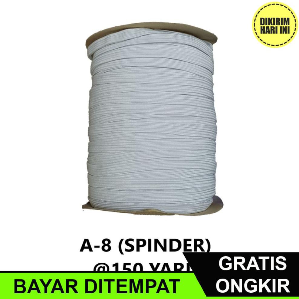 

(BAYAR DITEMPAT) DC5323 KARET ELASTIS A-8 8 MM @150 YARD TALI MASKER
