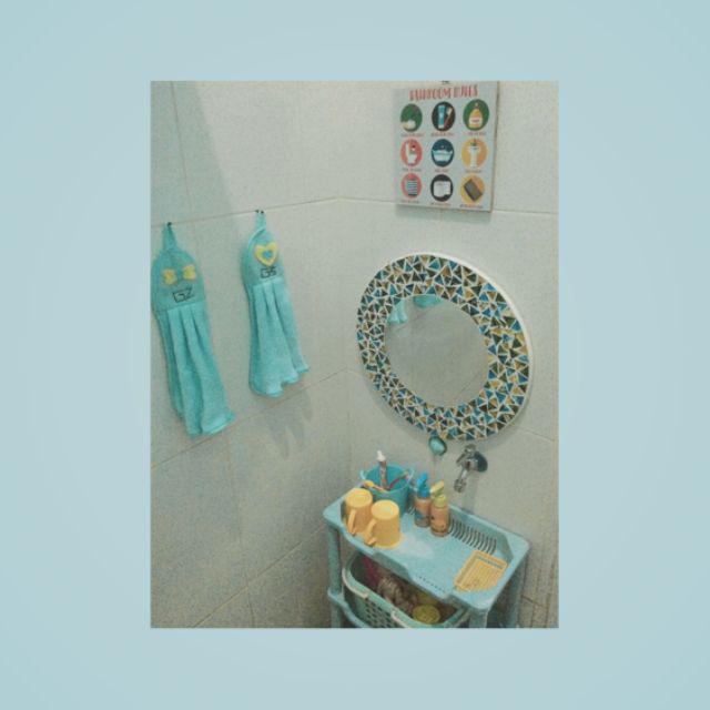 Bathroom Rules - Dekorasi Dinding Kamar Mandi Poster Kayu Pajangan Dinding Kamar Mandi Wall Decor