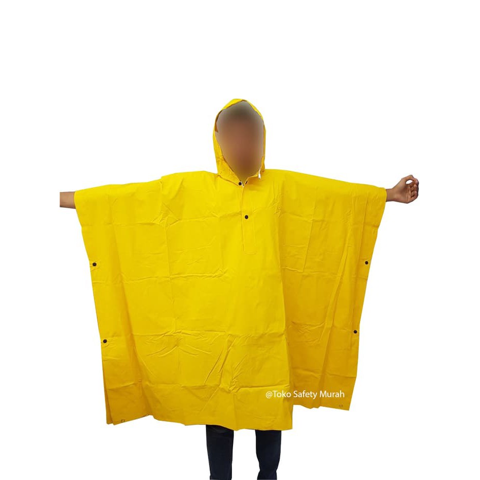 Mantel Jas Hujan Ponco Kuning Cap Layar Bahan Tebal GROSIR Limited