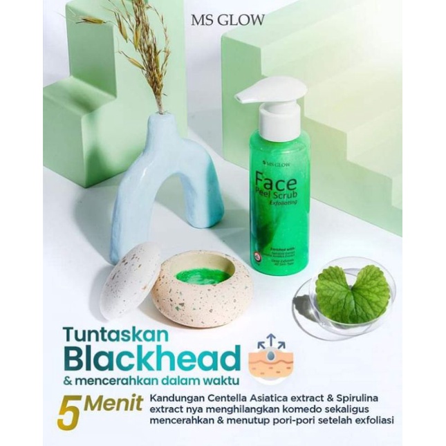 FACE PEEL SCRUB MS GLOW MENGANGKAT KOMEDO