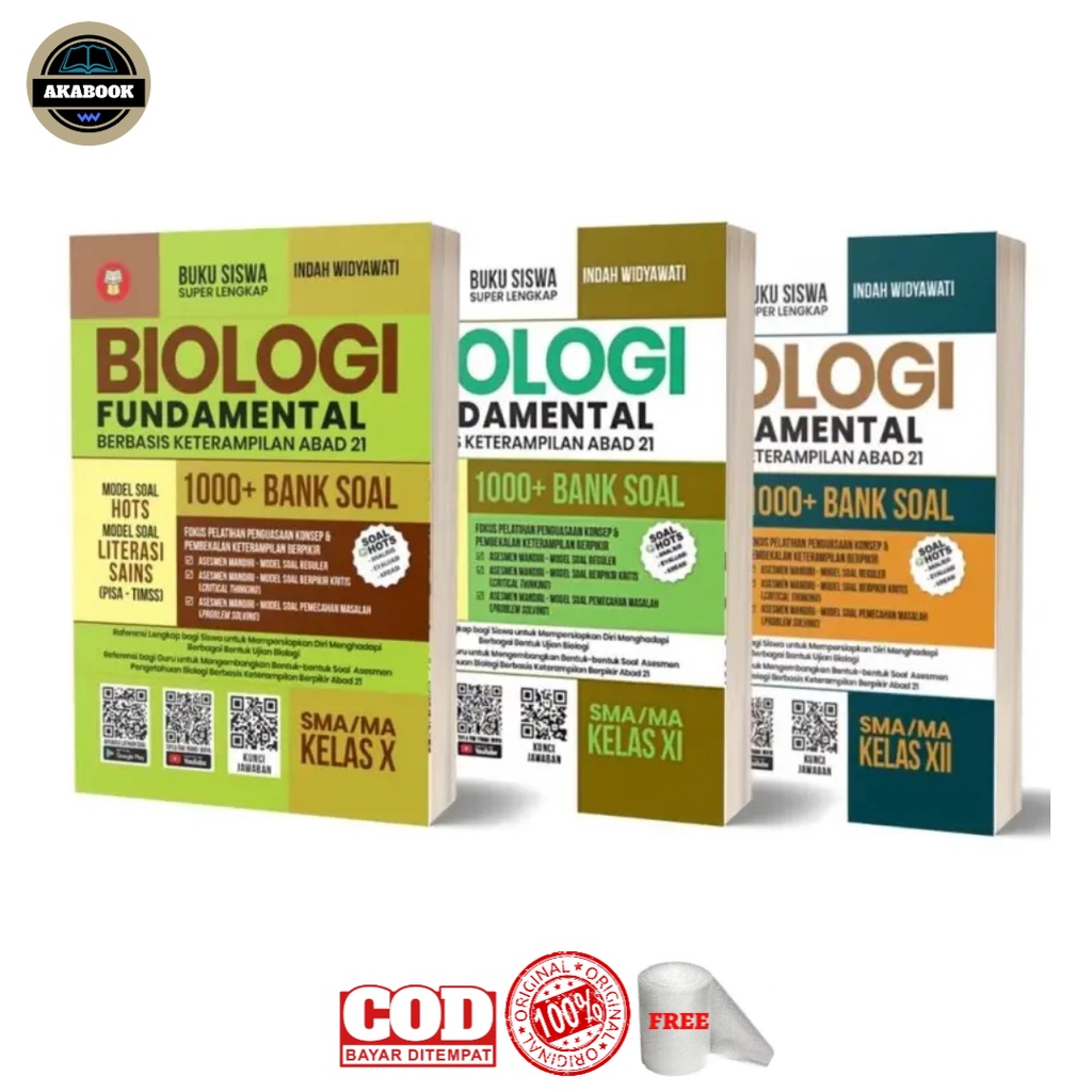 Buku Soal Biologi Fundamental 1000+ Bank Soal Biologi SMA MA