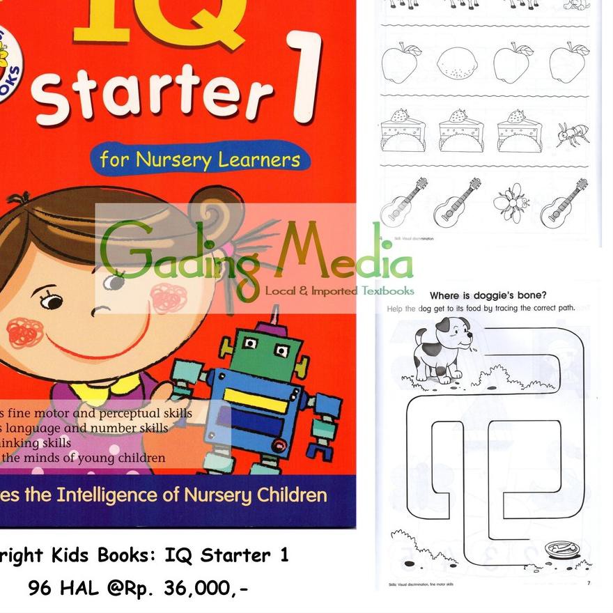 *Langsung Klik Beli,,✩ BRIGHT KIDS - NURSERY 1 IQ STARTER (Buku Latihan Soal KB/TK) *yy*