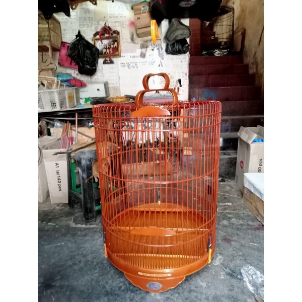 sangkar /kandang murai ebod jaya no 3warna coklat (grab)