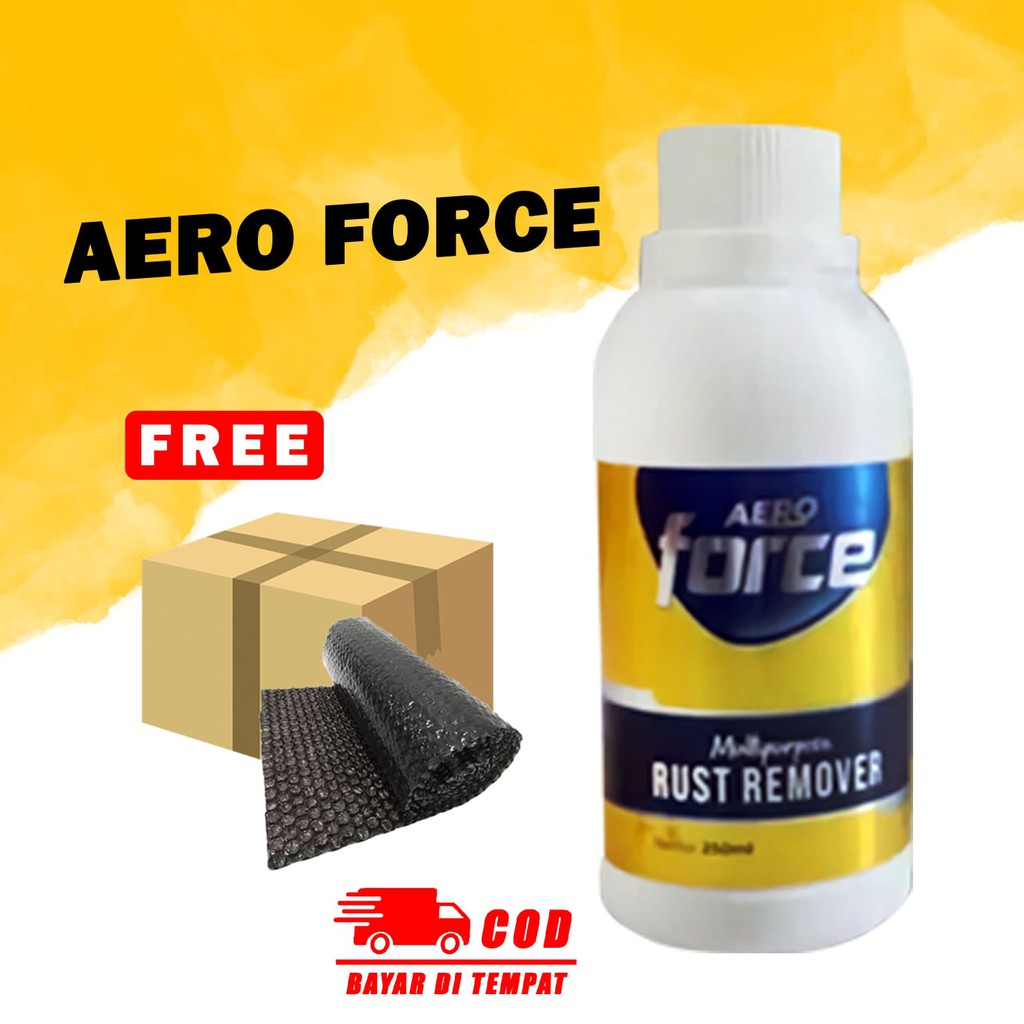 (BONUS SPON) Aero Force PENGHILANG KARAT DAN KOROSI PADA KROM BESI, VELG, BUMPER MOBIL MOTOR