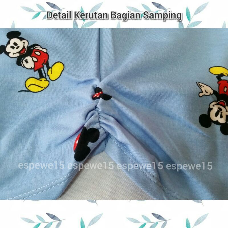 Atasan Kaos Babyterry Mickey Lengan Pendek