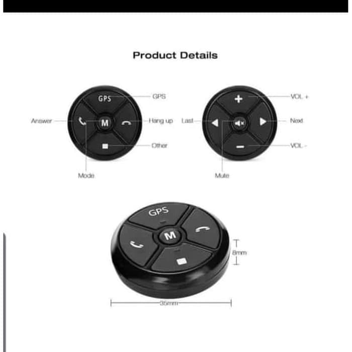 Remote Stir Mobil Universal Musik GPS Call