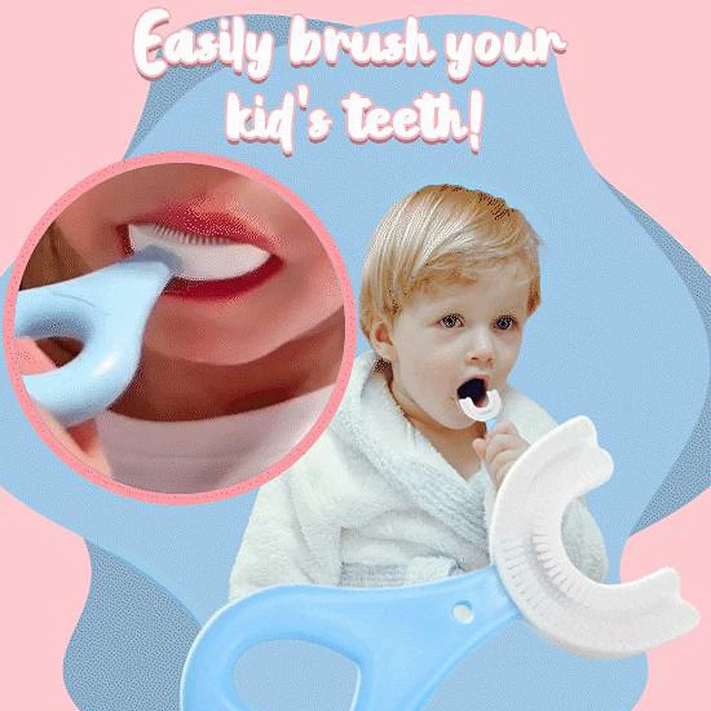 ORIGINAL Kemasan DUS Sikat Gigi U Shaped Toothbrush Children Sikat Gigi Anak Bayi Balita Usia Dini S