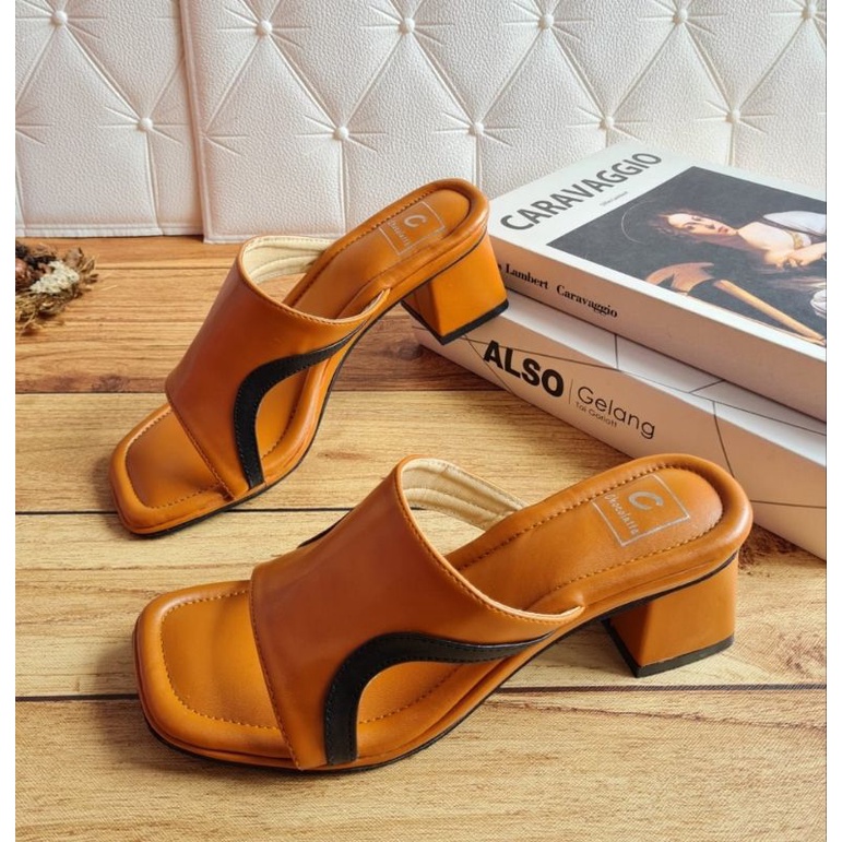 ABBUSHOES RY 18 sendal hak tahu kokop lis sainara 5cm