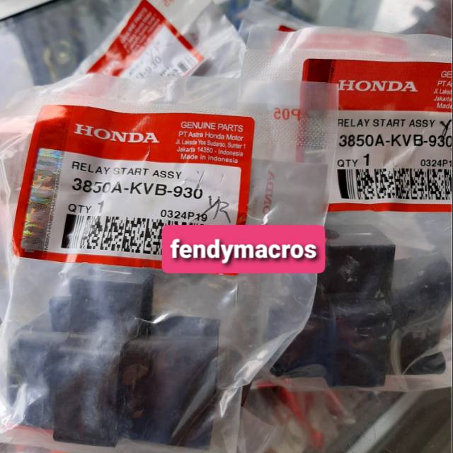 Relay stater vario110cw original honda