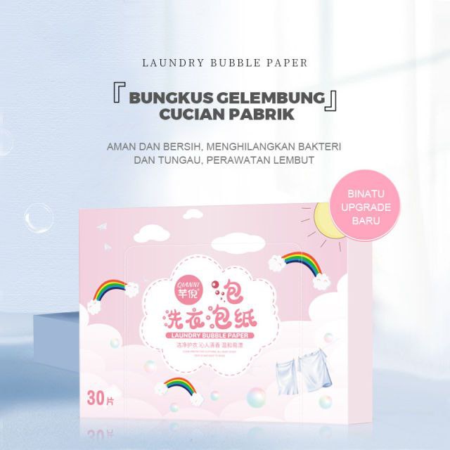 Kertas Sabun Deterjen Pewangi Laundry