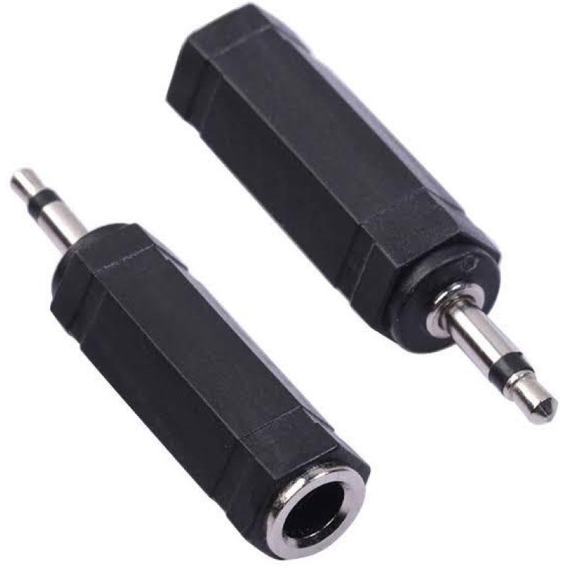 CONVERTER AUDIO 6.5MM AUX TO 3.5MM MONO PVC - JACK COVER BESAR KE KECIL