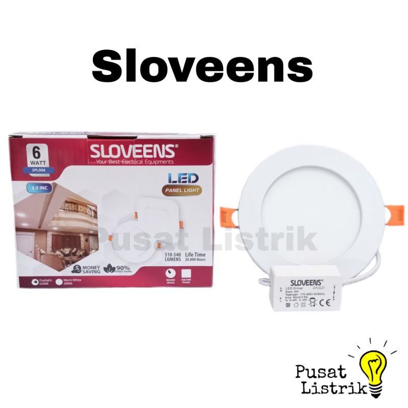 Downlight LED Panel 6watt Bulat Sloveens Downlight Panel 6w Bulat