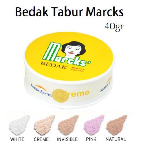 * NCC * Marcks Bedak Beauty Powder Bedak Tabur by Kimia Farma - 40 gr