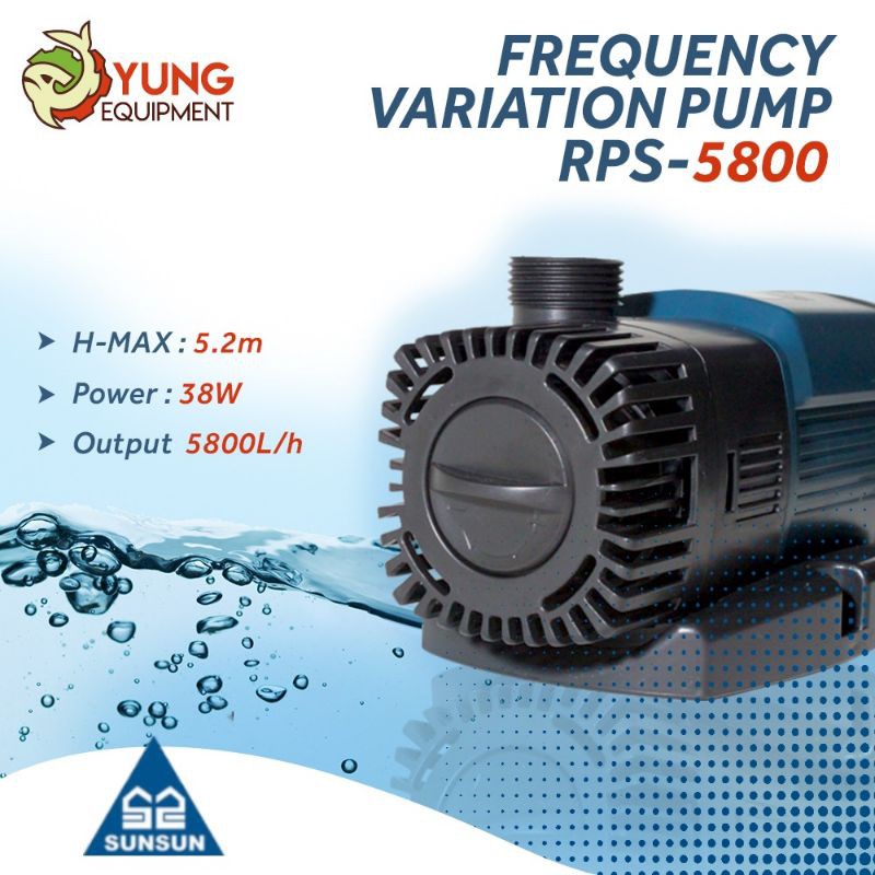 SUNSUN RPS 5800 ORIGINAL / POMPA AIR HEMAT LISTRIK