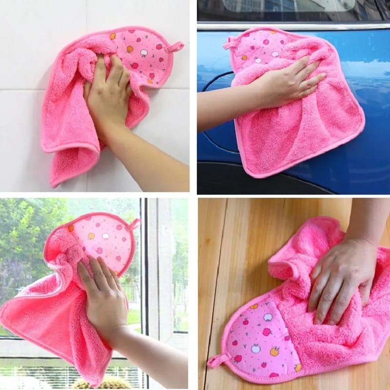 Lap Tangan Polos Gantung Murah Bahan Microfiber Menyerap Air Handuk Lap Tangan Hand Towel Kain Lap Tangan Serbet Tangan Gantung