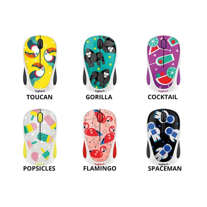 Mouse Wireless Logitech M238 Party Collection - L070 - Cocktail