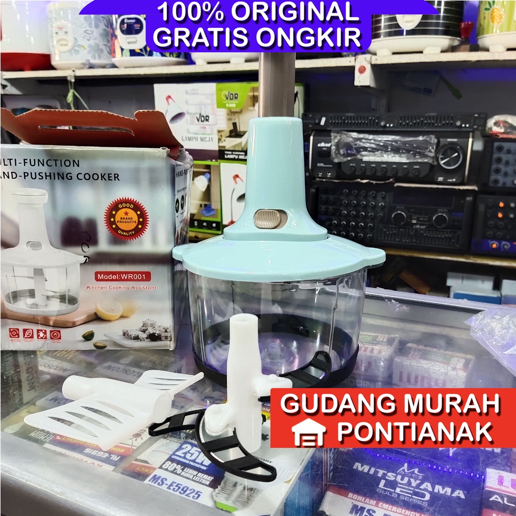 Chopper Manual Multi fungsi Food Procesor penggiling bumbu dan daging