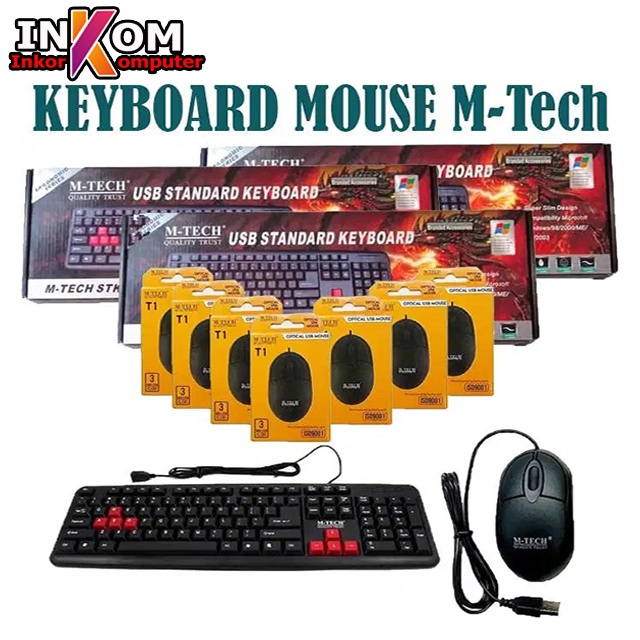 Paketan Keyboard + Mouse M-Tech STK-01