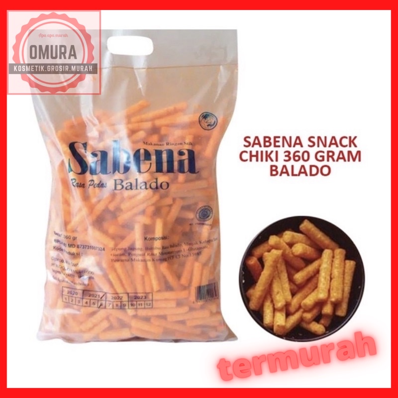 

SNACK SABENA SABENA SNACK CHIKI VARIAN / MAKANAN STICK CAMILAN GURIH Netto. 360 Gram