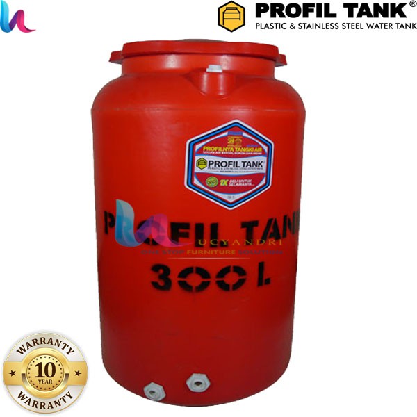 Tangki Air Plastik Profil Tank  TDA 300 L Plastic HDPE, Tandon Air, Toren Air Water Tank