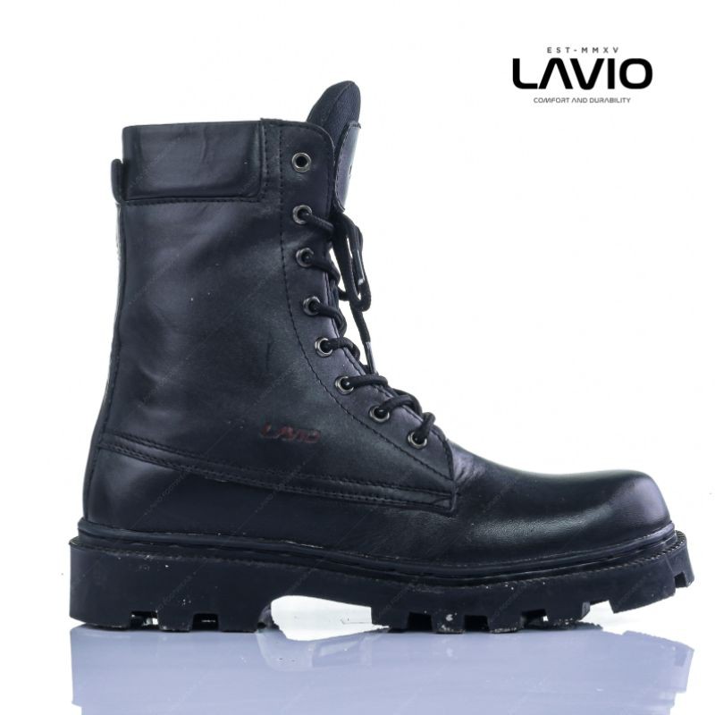 Lavio AX7 Sepatu Safety Boots Kulit Asli Original Terlaris Ujung Besi