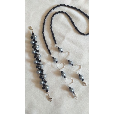 Set konektor dan tali masker mutiara