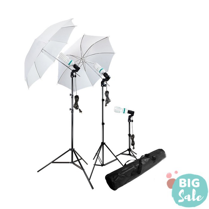 TaffSTUDIO Portrait Foto Studio Lighting Kit Youtube Vlog VL-9004 Black Diskon Grab Medan