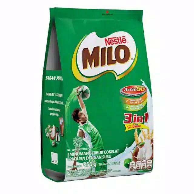 MILO ACTIV-GO 3 IN 1 350 GRAM (ISI 10 SACHET @35 g)