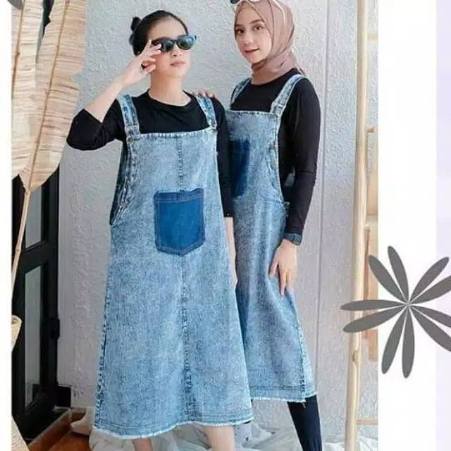 PROMO ORI YOLA OVERALL JINS WASH DEWASA PAKAIAN KEKINIAN FHASION WANITA