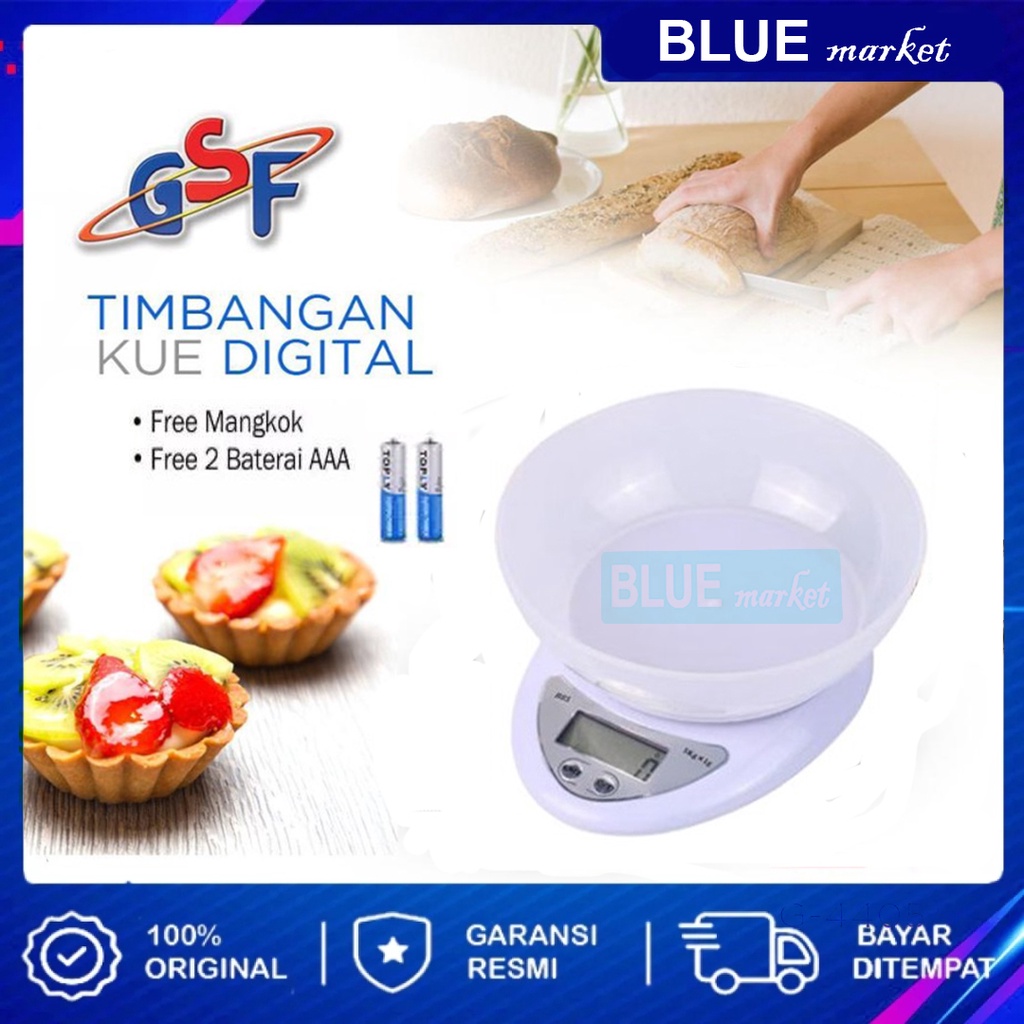 ( COD ) TIMBANGAN DIGITAL MANGKOK / Timbangan Kue Digital Electronic 5 kg