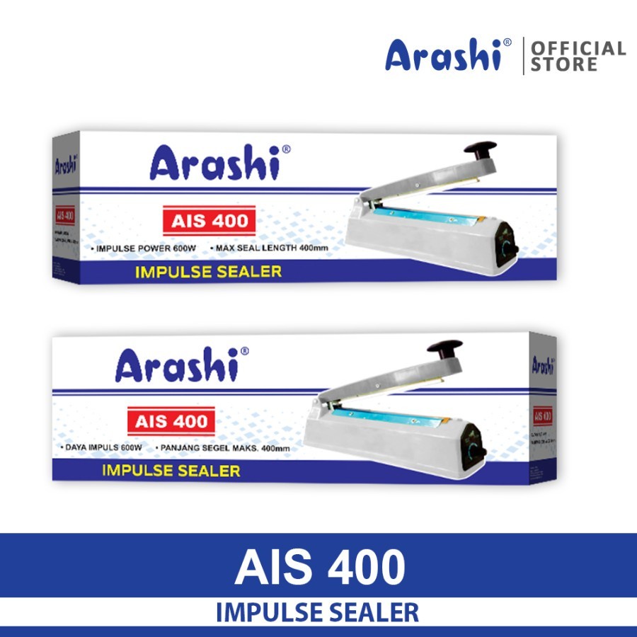 Arashi Impulse Sealer AIS 400 Mesin Press Plastik 40 cm