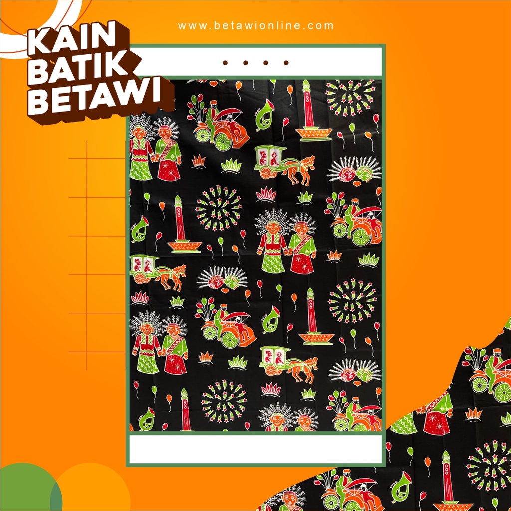 Kain Batik Betawi / Batik Betawi / Sarung Batik Betawi