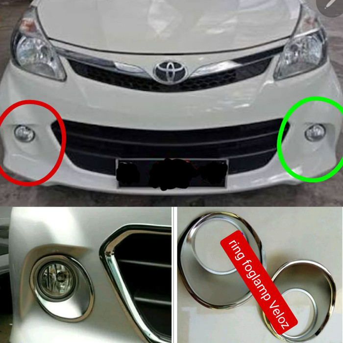 ring COVER foglamp TOYOTA  VELOZ velos 2012 2013 2014 tempel chrome crome