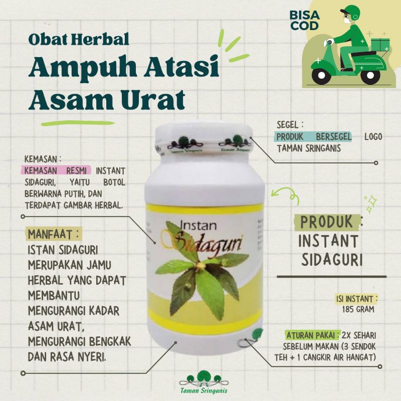 

HERBAL : EKSTRAK SIDAGURI (OBAT HERBAL UNTUK ASAM URAT, PENCEGAH ASAM URAT)