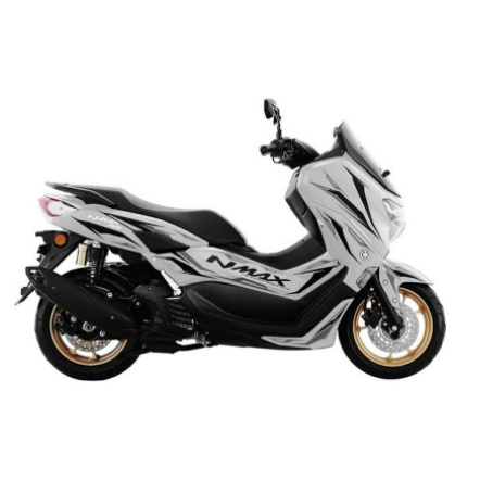 Sticker Decal NMAX 2020 Full body Minimalis grafis black variasi