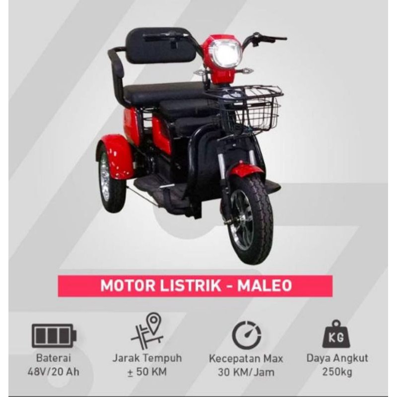 Sepeda motor listrik roda 3 umum / U-winfly / Motor roda 3 / Sepeda roda 3 / Sepeda listrik roda 3