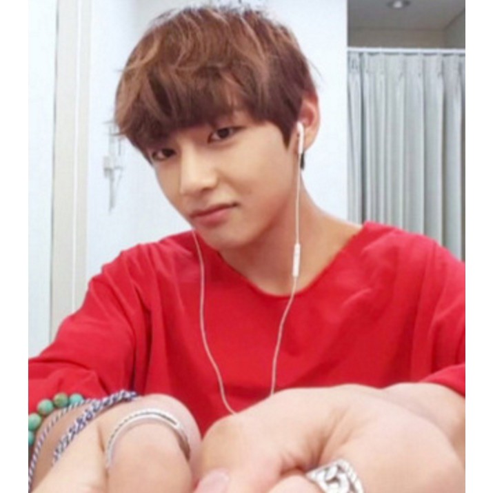 [Bayar Di Tempat]BTS Bt21 Kim Tae Hyung Fashion Finger Rings Cincin