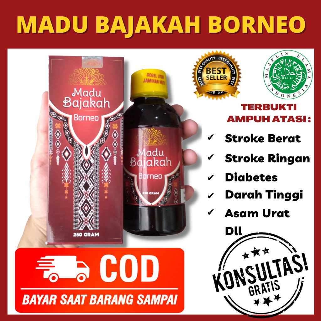 [Agen Resmi] | Bergaransi Madu BAJAKAH Asli BORNEO Akar Bajakah Kalimantan | Herbal alami [Bisa COD]