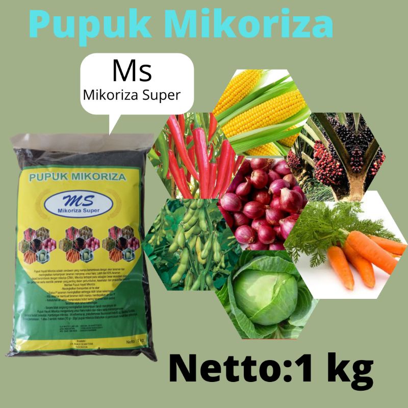 Pupuk hayati Mikoriza untuk Jamur, Pupuk kompos Mikoriza super 1 kg