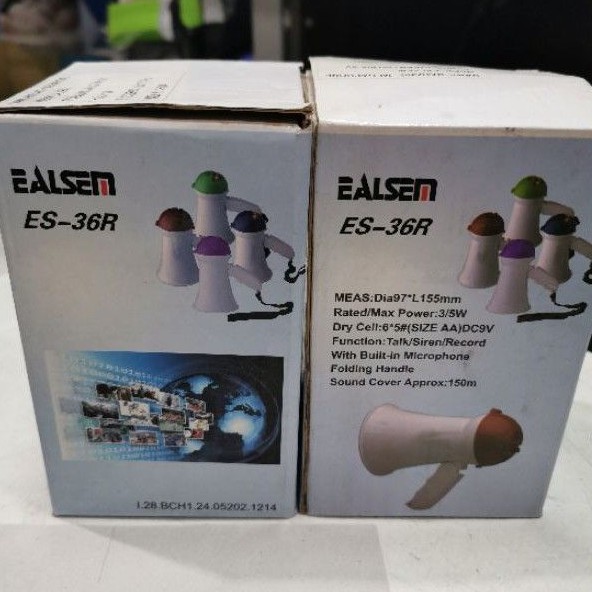 Megaphone EALSEM ES-36R toa pengeras suara bisa rekam sirine
