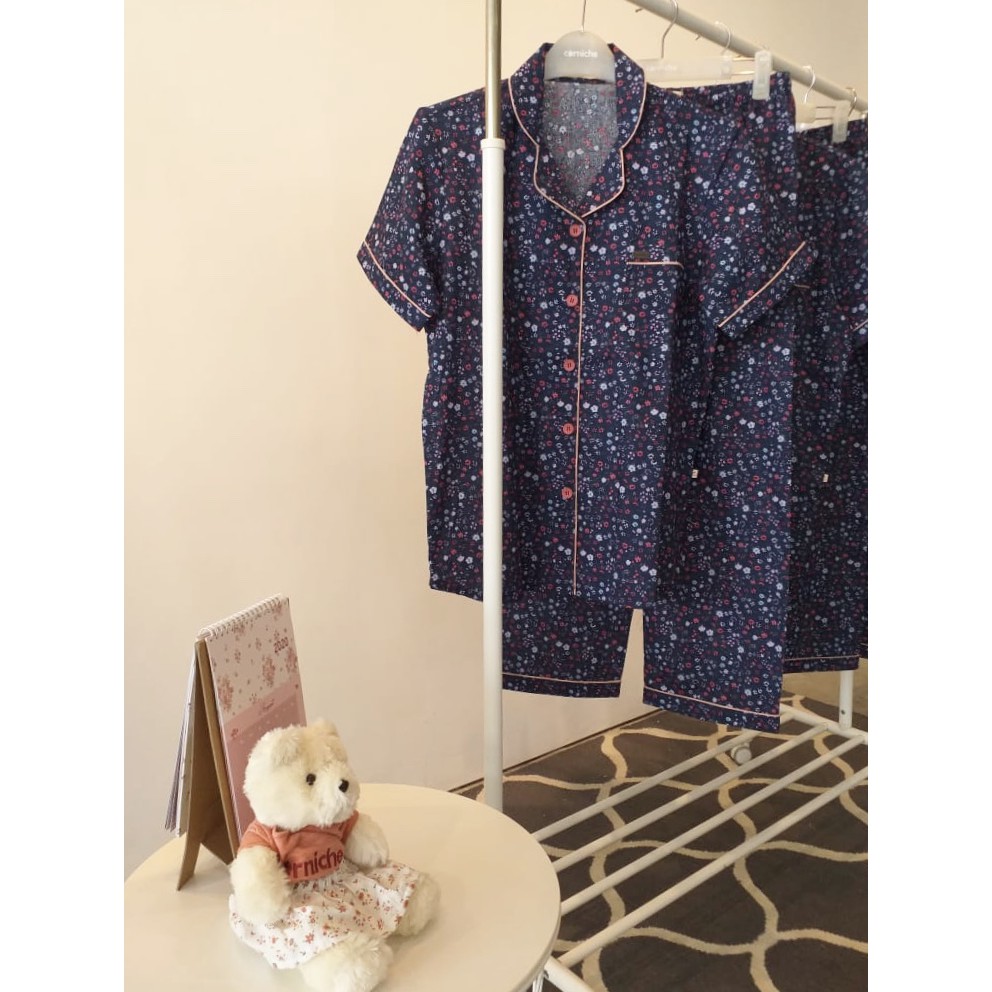 Corniche Daisy Pyjamas Navy