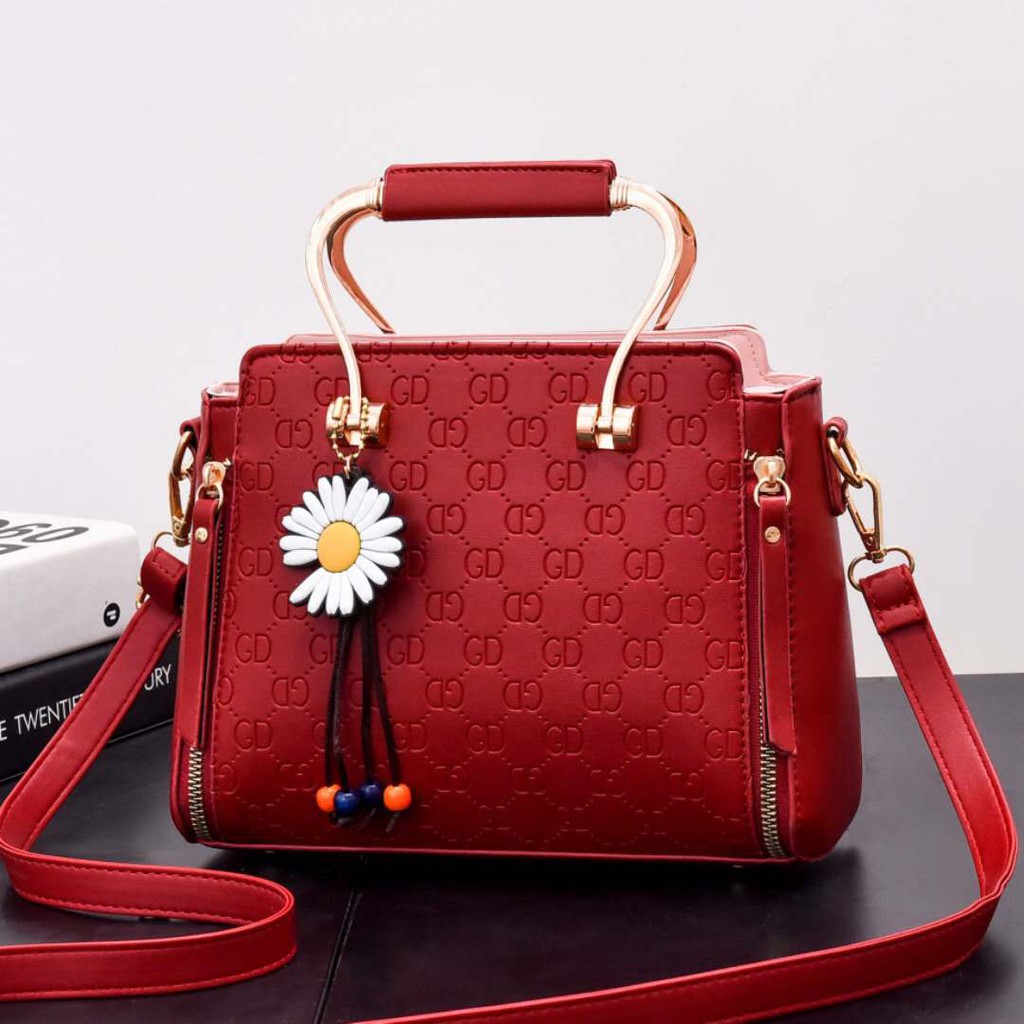 JK Z5657 1KG MUAT 2PCS TAS SELEMPANG WANITA DAISY FASHION IMPORT