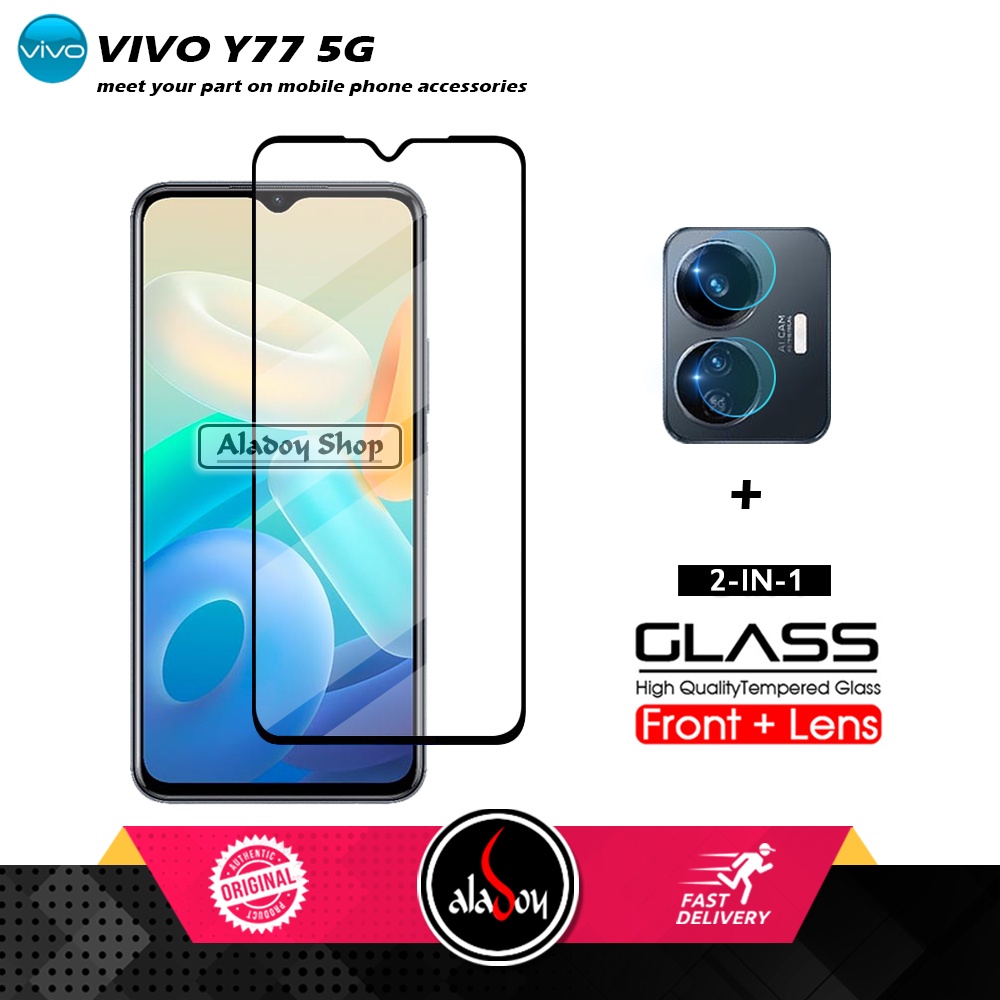 Tempered Glass Layar Vivo Y77 5G Free Tempered Glass Camera