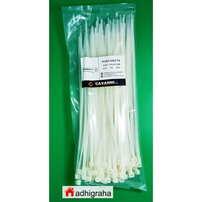 

Kabel Tis 3.6 X 200Mm Putih Cavanni (100Pcs)